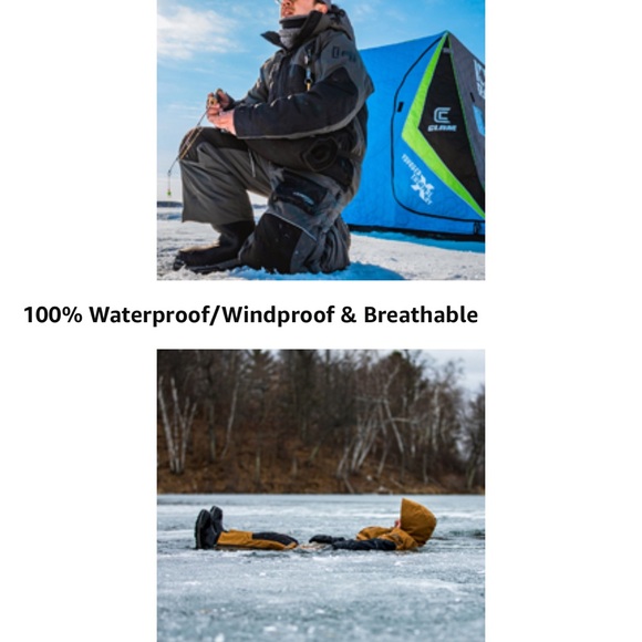 CLAM ASCENT FLOAT BIB ,ice fishing bibs - Picture 7 of 7